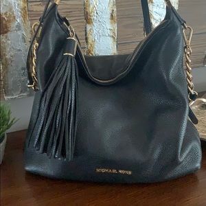 Michael Kors black bag w/gorgeous gold details!